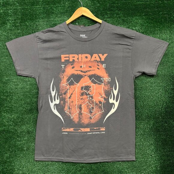 Friday the 13th Jason Voorhees Camp Crystal Lake T-Shirt Size Large - Picture 1 of 4